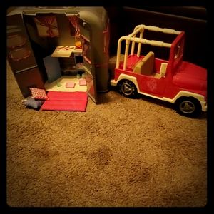 American Girl Jeep and RV